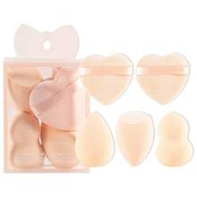 5 PCS/1 Set Makeup Tools Love Powder Puff Face Dry And Wet Dual Use Non-Eating Powder Makeup Sponge Face Makeup Puff Tools - Multicolor - View 14