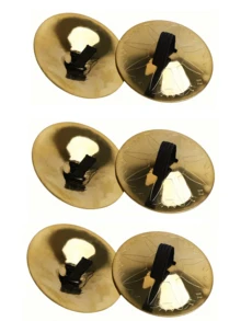 1 pieza Platillos de dedo para danza del vientre egipcia, platillos de dedo de cobre, accesorios de danza del vientre de Halloween - Multicolor - Ver 15