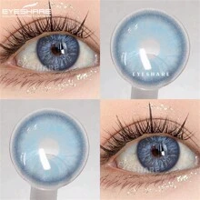 EYESHARE 1 Paio di Lenti a Contatto Colorate Morbide, Sostituzione Annuale, 14,2mm, Adatte per Costumi di Ognissanti - Blu - Visualizzare 3