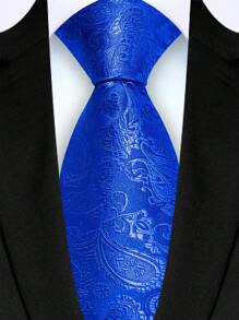 1 条 8 厘米宽男士佩斯利花纹领带，高品质时尚休闲婚礼派对商务领带男士领带 - 佩斯利 - 查看 2