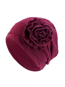 1pc Plate Flower, Turban Cap. Hood. Mooncap. Chemotherapy Cap