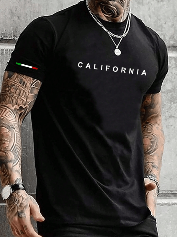 Camiseta Masculina GALIFORNIA italy Estampadas Manga Curta Verão