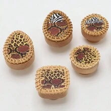 1pc Natural Rattan Handles, Beech Drawer Handles, Cabinet Door Handles For Home Decoration - Multicolor - View 1