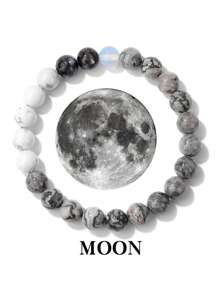 Solar System Planets Charm Bracelet With Natural Stones, For Men - Planet - View 15