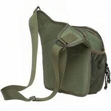 KAUKKO Borsa a tracolla patchwork in pelle da uomo con tracolla in tela vintage