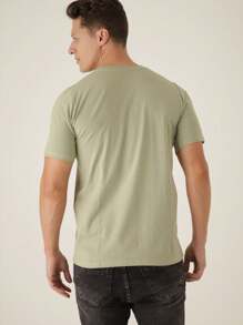 Men T-Shirts - 綠色 - 查看 5