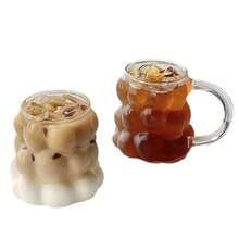 1 件 350 毫升葡萄形玻璃杯，适用于咖啡、牛奶、果汁，适合下午茶、摄影、节日礼物 - 無色 - 查看 5