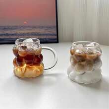 1 件 350 毫升葡萄形玻璃杯，适用于咖啡、牛奶、果汁，适合下午茶、摄影、节日礼物 - 無色 - 查看 6