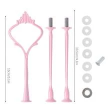 3 层树脂模具，坚固的树脂模具架，厚环氧树脂多层 DIY 托盘模具，树脂硅胶铸造模具，带皇冠金属支架，用于制作服务器托盘 - 彩色 - 查看 14