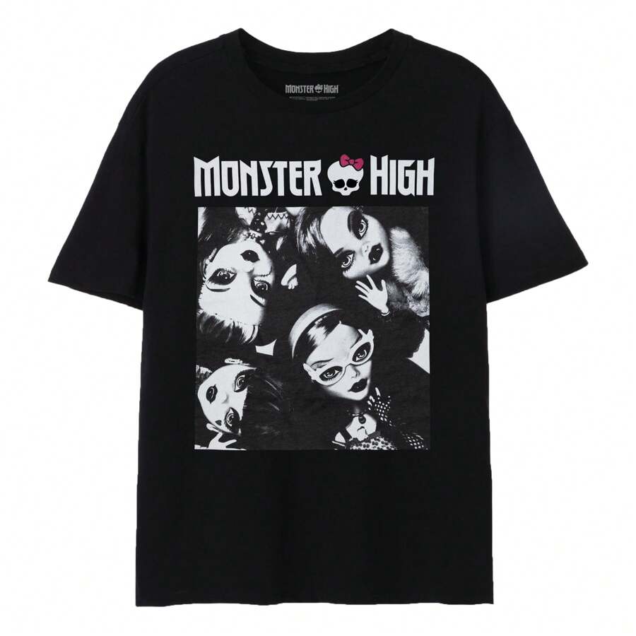 Monster High Womens/Ladies Dolls T-Shirt (Black) - Black - View 1