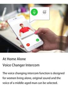 WIFI 视频门铃无线夜视高清摄像头智能门铃套装，带双向通话、智能家居安全视频通话照片录制移动应用控制、安装简便、电池寿命长 - 查看 4