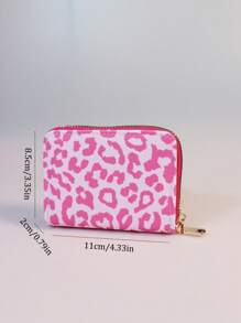 豹纹图案小钱包卡包 轻巧时尚优雅短款钱包卡包 超薄PU皮革拉链图案 轻巧便携 大容量收纳防盗刷卡身份证小钱包零钱包口袋钱包 情侣礼物 女生和学生的生日礼物 卡包 卡包 钱包 名片包 信用卡包 卡包 女士 女士钱包 迷你钱包 零钱包 钱包 卡包 - 彩色 - 查看 10