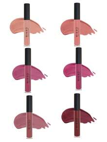 Kit de Labial Liquido Mate Bissú Nueva Fórmula de Larga Duración - Rojo - Ver 4