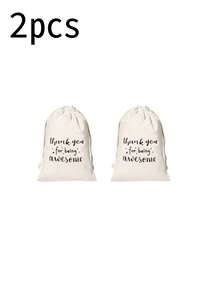 2/5/10 piezas Bolsa de regalo beige con texto de agradecimiento - Le agradecemos su apoyo. Nos gustaría enviarle un pequeño obsequio - Bolsas de agradecimiento - como bolsa de regalo de fiesta con la frase "Gracias por ser increíble" impresa, para expresar nuestra gratitud a nuestros empleados, colegas y amigos. Regalo para la novia, damas de honor y padrinos de boda - Beis - Ver 9