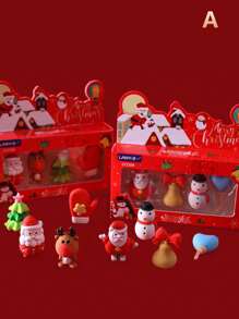 1 cục tẩy cao su hoạt hình, cục tẩy Giáng sinh, quà tặng Giáng sinh - Nhiều màu - Xem 10