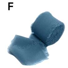 1 卷，不同颜色的雪纺丝带手工制作的磨损边缘什锦丝带用于礼品包装新娘花束婚礼请柬，DIY 服装装饰，黄麻丝带绳 DIY 婚礼黄麻绳工艺品礼品派对装饰，圣诞节情人节 - 彩色 - 查看 17