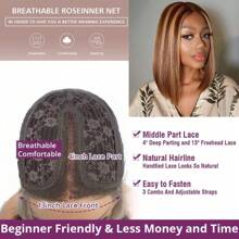 Bob Lace Front Wig Human Hair Pre Plucked 10 Inches Short Bob Wig For Women Glueless T Part HD Lace Brazilian Virgin Human Hair Natural Black - Hight Light - View 4