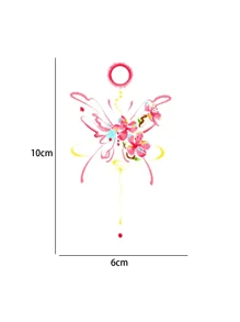 10 pièces Autocollants de faux tatouages de papillon colorés, imperméables et longue durée, conception simple pour filles