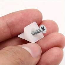 50pcs Drawer Support Wedges With Screws - Durable Plastic & Metal Brackets For Cabinets, Bookshelves & Drawers - 90 Degree Angle Fasteners For Home Repair