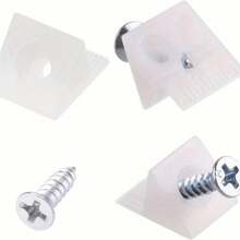 50pcs Drawer Support Wedges With Screws - Durable Plastic & Metal Brackets For Cabinets, Bookshelves & Drawers - 90 Degree Angle Fasteners For Home Repair