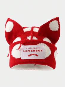 1 Peça Gorro de Malha no Estilo Y2K para Mulheres, Quente para Usar ao Ar Livre no Outono, Inverno e Halloween - Multicolorido - Visão 10