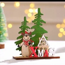 圣诞装饰 DIY 彩色木制马赛克桌面/橱窗展示、家居装饰、厨房装饰、万圣节装饰、房间装饰、圣诞装饰、派对装饰、装饰工艺品、办公桌摆件、桌面装饰摆件、派对礼物、万圣节装饰、圣诞装饰、万圣节礼物、圣诞礼物。 - 彩色 - 查看 9