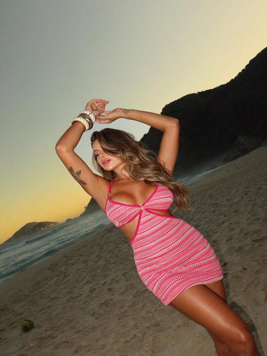 Cancun Dress - Hồng - Xem 1