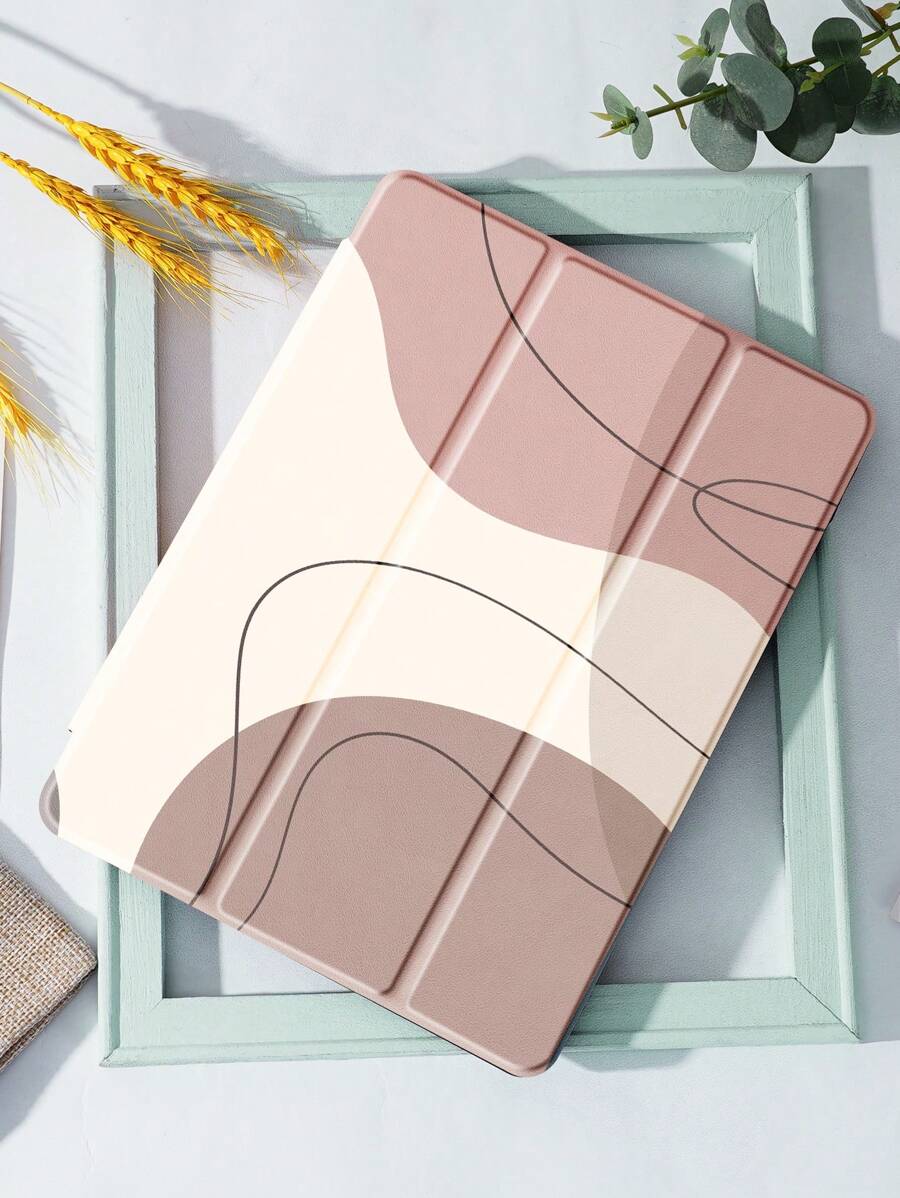 苹果简约色块保护套，兼容 iPad 10.2 英寸 2021/2020 iPad 第 9/8 代，兼容三星 Galaxy Tab A8 10.5 英寸 2022，标签保护套，带笔架，支持自动睡眠/唤醒盖
