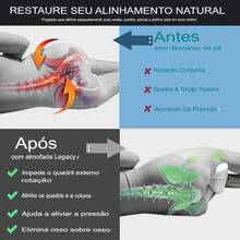 New Kneading And Rolling Pillow For Knees And Legs - Relief From Sciatica, Back, Lumbar Pain - trắng - Xem 2