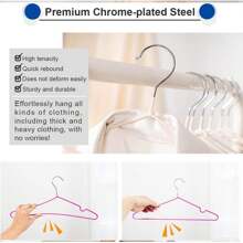 60/30/10/5/1 Packung Elegante geriffelte Metallbügel, rutschfestes nahtloses Design, stabil und langanhaltend - geeignet für Hemden, Röcke und Hosen - für Zuhause und im Studentenwohnheim, Urlaubsgeschenk, Weihnachtsgeschenk