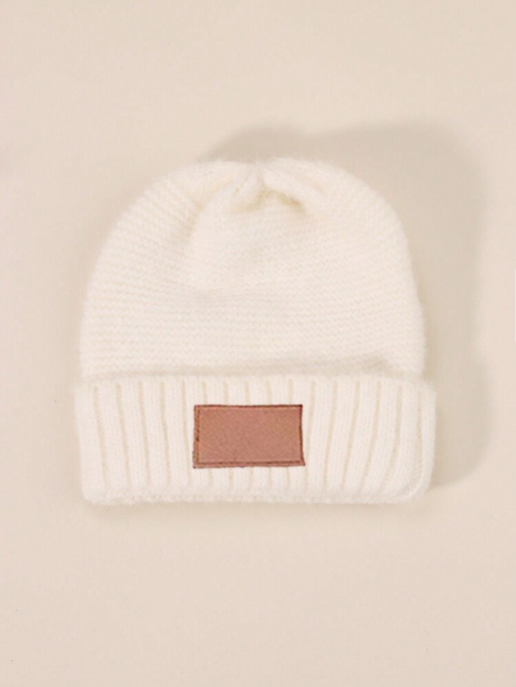 Personalized Baby Hat, Single Pom Pom Hat, Baby Hat Customize Newborn Beanie For Toddler Hat Baby Girl Kinds Hat 1-3 Years Back To School Winter Gift Ideas Boy Girl Valentine's Day - Multicolor - View 8