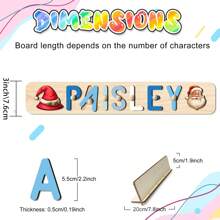 Quà tặng câu đố Giáng sinh, Câu đố tên em bé, Đồ chơi học tập sớm cho bé trai hoặc bé gái, Đồ chơi xếp hình bảng chữ cái 3D, Câu đố chữ cái bằng gỗ, Quà tặng Giáng sinh, Câu đố tên được cá nhân hóa, Câu đố bằng gỗ Halloween cho trẻ mới biết đi, Đồ chơi câu đố bằng gỗ tùy chỉnh, Câu đố bằng gỗ, Quà tặng được cá nhân hóa, Quà tặng sinh nhật đầu tiên, Quà tặng sinh nhật, Quà tặng kỷ niệm, Bộ quà tặng khối xây dựng (có chốt và giá đỡ) - Với đinh và giá đỡ - Xem 2