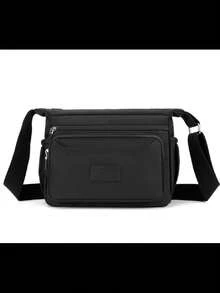 Women's Multi-Zipper Pocket Bag Women's All-Match Pocket Bag Casual Bag - 黑色 - 查看 1