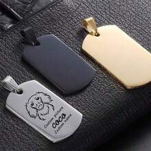 Personalized DIY Metal Dog Tag Customized Nameplate Cat Dog Pet ID Tags Pendant Loss Prevention