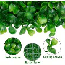 18pcs Artificial Hedge Panels 40x60cm 4cm Plant Wall Panels Artificial Green Grass Privacy Fence Ivy Leaf Screen Backdrop For Indoor Home Decoration Outdoor Garden Ornaments