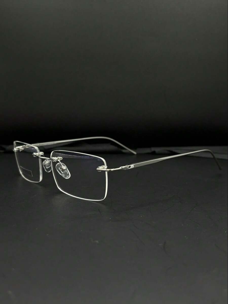 Balgrif Rimless Screw-On Glasses, Aluminum Frame, Men's And Women's, Most Resistant New Release, 2056 - Xám - Xem 1
