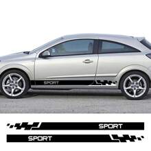 2Pcs/Lot Car Door Side DIY Stickers Auto Vinyl Film Wrap Both Side Stripes Decoration Decal Automobiles Racing Sports Styling Tuning Accessories - 180x10cm/70.87x3.94inch - View 7