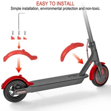 Electric Scooter Rear Mudguard Tire Splash Guard With Screw Rubber Cap For Mijia For Mi M365 Pro 1S KickScooter Front Guard Accessories - Multicolor - View 10