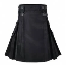 Imported Scottish Festival Plaid Color Block Pleated Skirt For Men - Multicolor - View 2