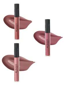 Kit de Brillo Labial Nueva Fórmula Tonos Nude Bissú - Marrón - Ver 3