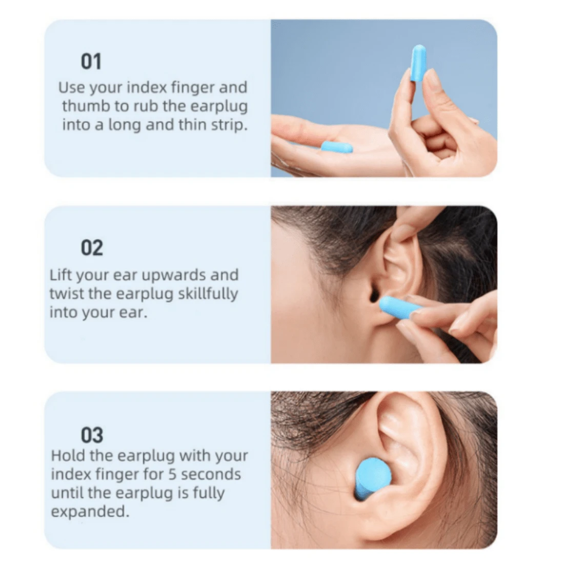 [10 Pairs Per Pack] Noise-Isolating Earplugs, Anti-Noise Earplugs For ...