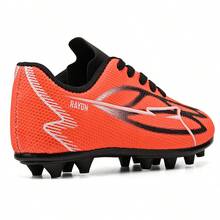 CALCADOS LGHT LIGHT Kids Football Boot Kit Boys Natural Grass Field Cleat + Backpack - trái cam - Xem 4