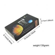 Tarot With Keywords For Beginners,They Depict Symbolic Figures, The Experiences Of People In Their Spiritual Journey, Their Hopes And Fears.(With Pdf-Guide) - Black - View 3