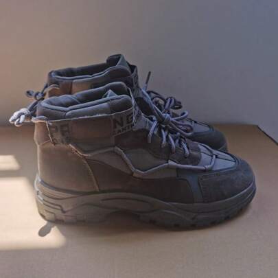 New Men's Fashion Casual Ankle Boots, Retro British Style Work Boots, Non-Slip Outdoor Sports Sneakers