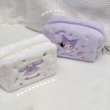 Borsa porta oggetti alla moda di Sanrio Cinnamoroll, Grande borsa porta oggetti a cartone animato di My Melody, Borsa portaoggetti in peluche carina di Kuromi, Astuccio multifunzione colorato di Cinnamoroll, Regalo di festa creativo di Pochacco