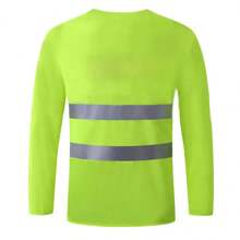 Uniforme de trabajo de manga larga con tiras reflectantes, ropa de trabajo de seguridad vial para personal de gestión y construcción