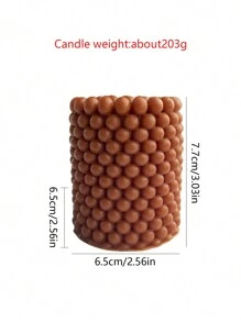 1 件手工制作的泡泡筒泡泡球蜡烛 - 大豆蜡、芳香、手工制作、摄影道具、家居装饰、母亲节、生日礼物、放松、氛围增强、房间装饰、礼物 - 彩色 - 查看 11