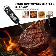 1pc Electronic Liquid Temperature Thermometer Probe-Type Kitchen Food & Liquid Temperature Measuring Tool, For Milk, Oil, Water, BBQ