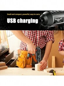3.6 V Electric Tool Group, 1800mAh Lithium Battery Mini Household Electric Drill, Household Maintenance And Repair, Rope Screwdriver Tools - Black - View 10