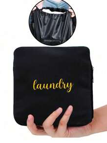 1/2Pcs Travel Laundry Bag, Foldable Dirty Cloth Laundry Travel Bag, Extra Large Travel Laundry Bag, Heavy Duty Travel Laundry Bag, Large Laundry Hamper Liner, Laundry Bag, Suitable For Home Use, College Students, Travel, Gym, Camp, Students, Bedroom Storage, Home Travel Organizer Storage Bins Closet Organizer For Clothing Wardrobe Storage Closet Dividers Closet Dividers Dorm Sweater Sock Pants Jeans Underwear Bag For School School Accessories School Stuff - Multicolor - View 2